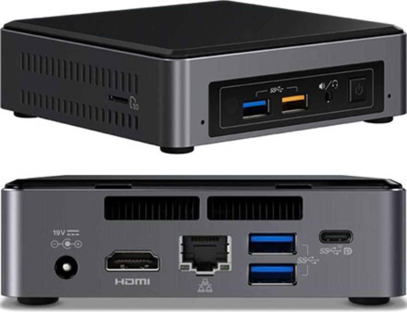 Intel NUC NUC7i5BNK Mini Desktop PC - Intel Core i5-7260U 2.2GHz - 128GB - Black - 8GB RAM