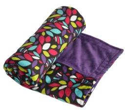 Itti Bitti Cot Blanket - Ayako w/ Mulberry Contrast