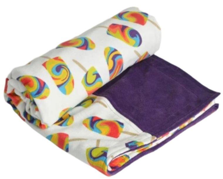 Itti Bitti  Cot Blanket - Chillin' w/ Mulberry Contrast - Over Stock