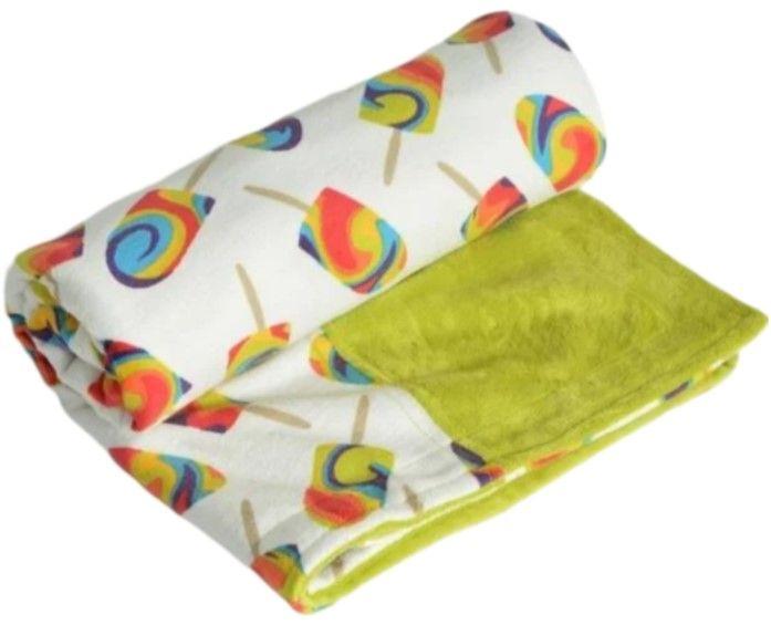 Itti Bitti  Cot Blanket - Chillin' w/ Wasabi Contrast - Over Stock