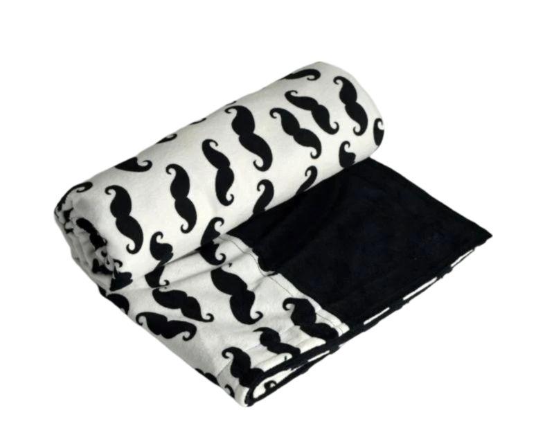 Itti Bitti Cot Blanket - Hola w/ Black Contrast