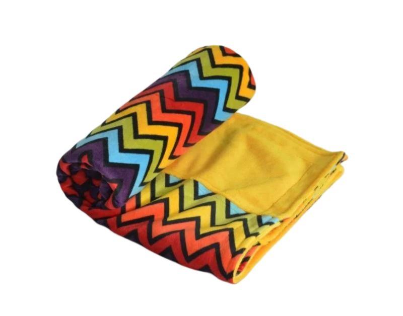 Itti Bitti  Cot Blanket - Shazam w/ Saffron Contrast - Over Stock