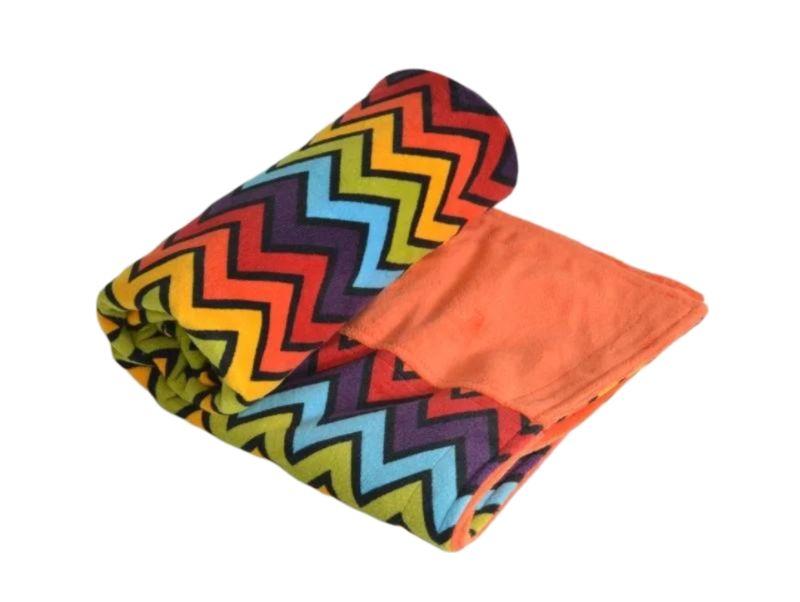 Itti Bitti  Cot Blanket - Shazam w/ Papaya Contrast - Over Stock