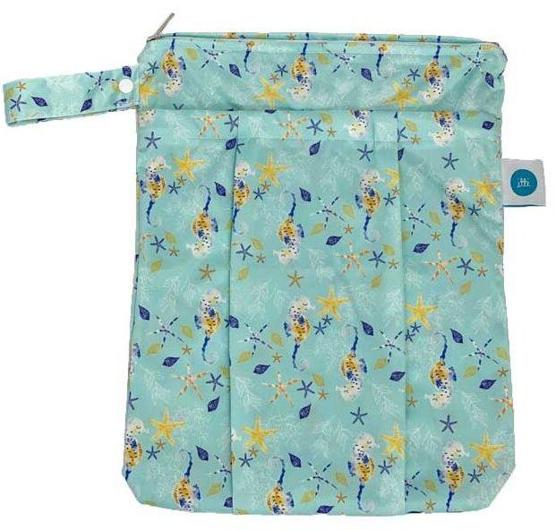 Itti Bitti Premium Double Pocket Wetbag - Seahorse