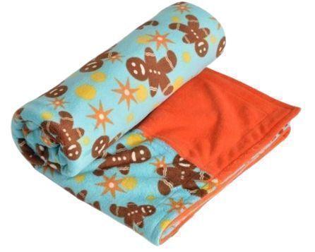 Itti Bitti  Travel Blanket - Gingerbread w/ Papaya Contrast - Over Stock