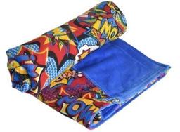 Itti Bitti Travel Blanket - Pow w/ Royal Blue Contrast
