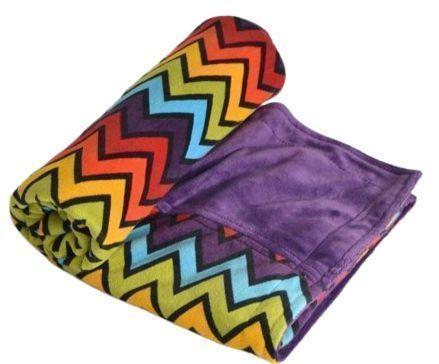 Itti Bitti  Travel Blanket - Shazam w/ Mulberry Contrast - Over Stock