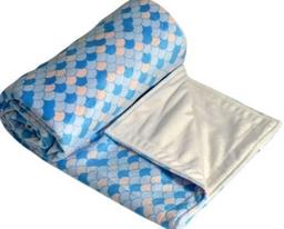 Itti Bitti Travel Blanket - Seaclam w/ White Contrast