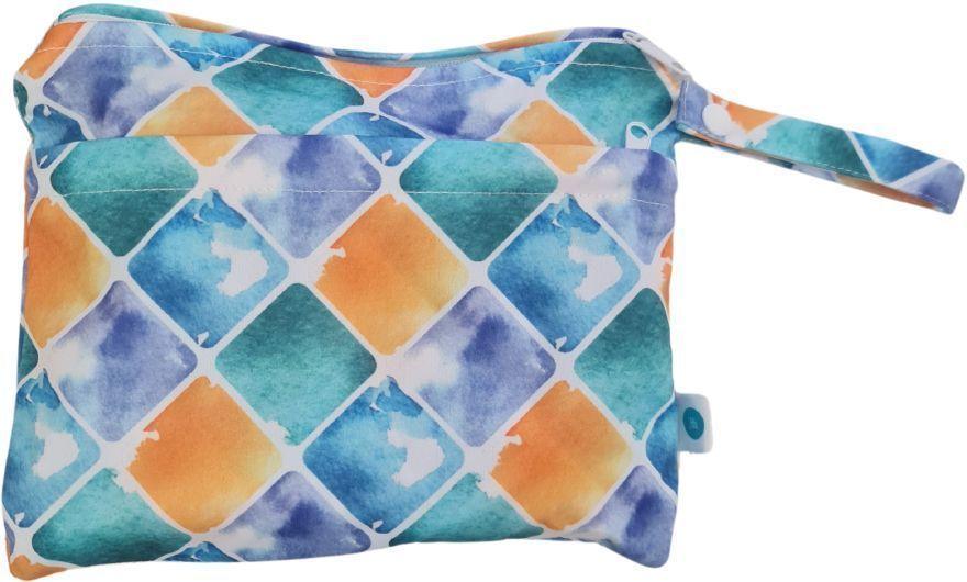 Itti Bitti Itti Small Double Pocket Wetbag - Harlequin - Over Stock