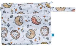 Itti Small Double Pocket Wetbag - Hedgehog