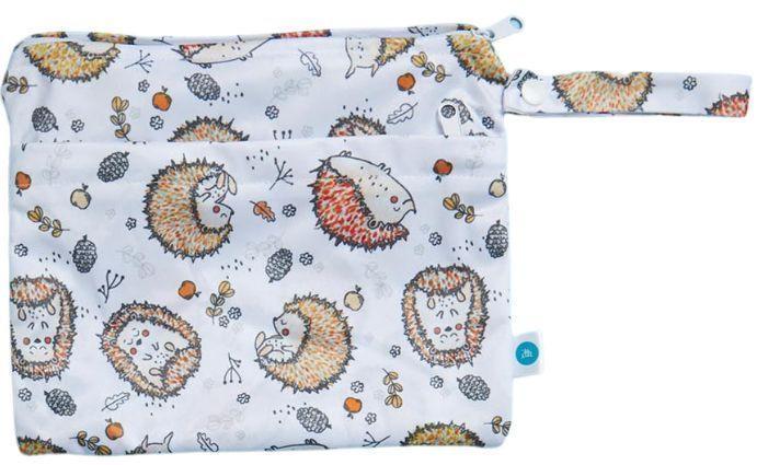 Itti Small Double Pocket Wetbag - Hedgehog