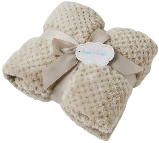 Jiggle & Giggle  Aria Baby Blanket  - Latte - Over Stock