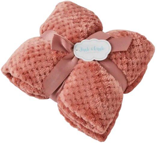 Jiggle & Giggle  Aria Baby Blanket  - Rosewood - Over Stock