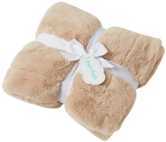 Jiggle & Giggle  Muse Faux Fur Baby Blanket - Caramel - Over Stock