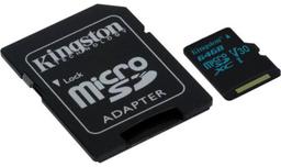 Kingston Canvas Go! microSD card with SD Adapter - 32GB - Black