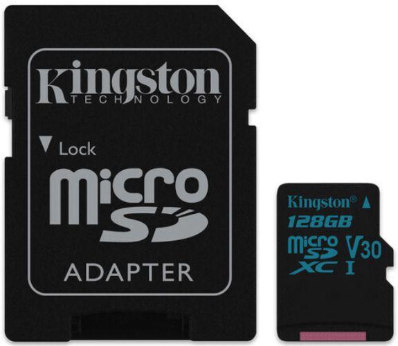 Kingston Canvas Go! microSD card with SD Adapter - 32GB - Black