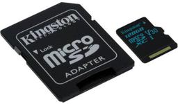 Kingston Canvas Go! microSD card with SD Adapter - 32GB - Black