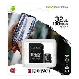 Kingston Canvas Select Plus microSD Memory Card - 32GB - Black