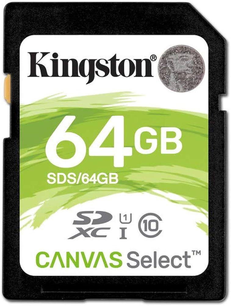 Kingston Canvas Select SDHC/SDXC Class 10 UHS-1 Memory Card - 32GB - Black/Green