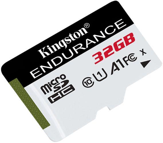 Kingston High-Endurance microSD Memory Card - 64GB - White