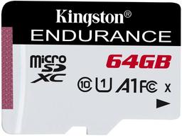 Kingston High-Endurance microSD Memory Card - 64GB - White