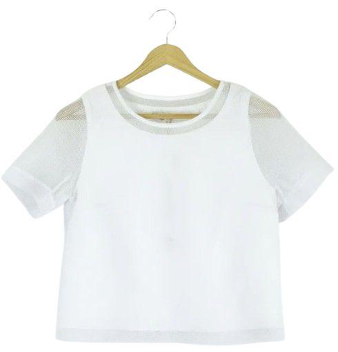 Kookai  Mesh Top 38 (AU10) - White - Excellent