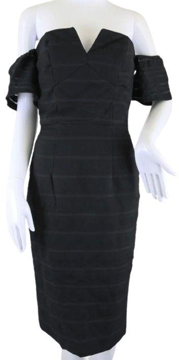 Kookai  Off The Shoulder Dress 8 - Black - Excellent