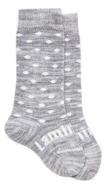 Lamington  Merino Wool Baby Knee High Socks (0-3 Months) - Snowflake - Over Stock