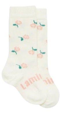 Lamington  Merino Wool Baby Knee High Socks (1-2 Years) - Rosie - Over Stock