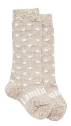 Lamington  Merino Wool Baby Knee High Socks (3-9 Months) - Truffle - Over Stock