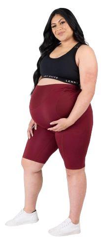 Lenny Rose  Sacred Support Maternity Shorts (S) - Burgundy - Over Stock