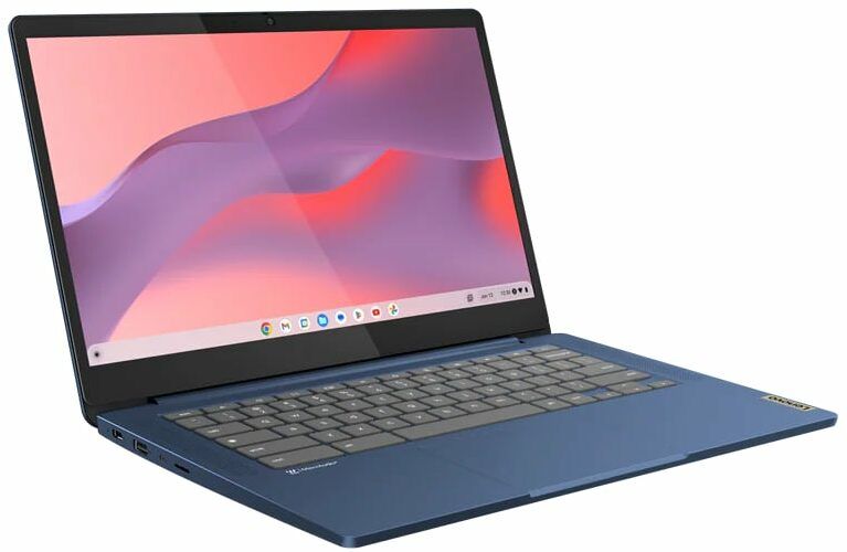 Lenovo IdeaPad Slim 3 Chrome 14M868 Laptop 14" - Abyss Blue - MediaTek Kompanio 520 2.0GHz - 4GB RAM - 64GB