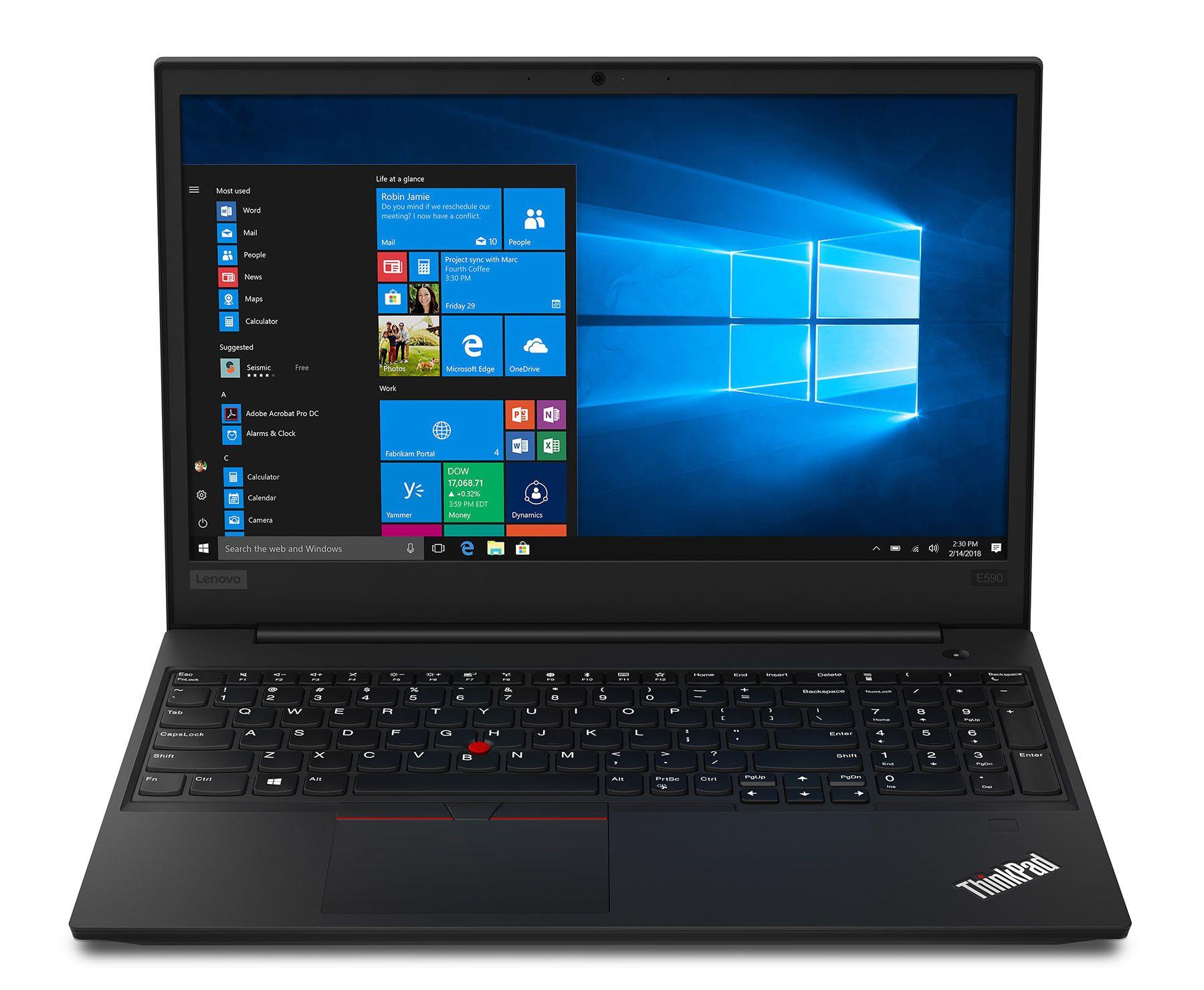 Lenovo ThinkPad E590 Laptop 15.6" - Intel Core i5-8265U 1.6GHz - 500GB - Black - 4GB RAM - 15.6 Inch - Good