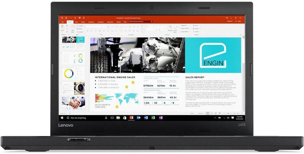 Lenovo ThinkPad L470 Laptop 14" - Intel Core i5-6200U 2.3GHz - 256GB - Black - 8GB RAM - 14 Inch - Acceptable