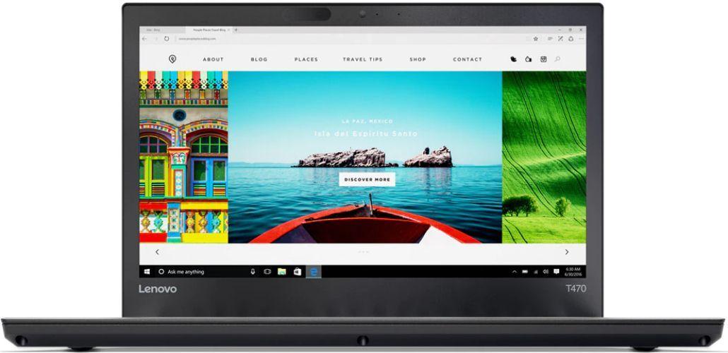 Lenovo ThinkPad T470 Laptop 14" - Intel Core i5-7300U 2.6GHz - 256GB - Black - 8GB RAM - 14 Inch - Good