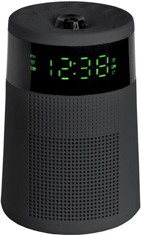 Lenoxx  CR72 Sleek Projector Alarm Clock & Radio - Black - Brand New