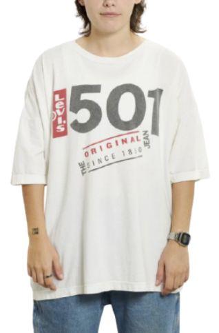 Levi's  501 Tee S - White - Excellent