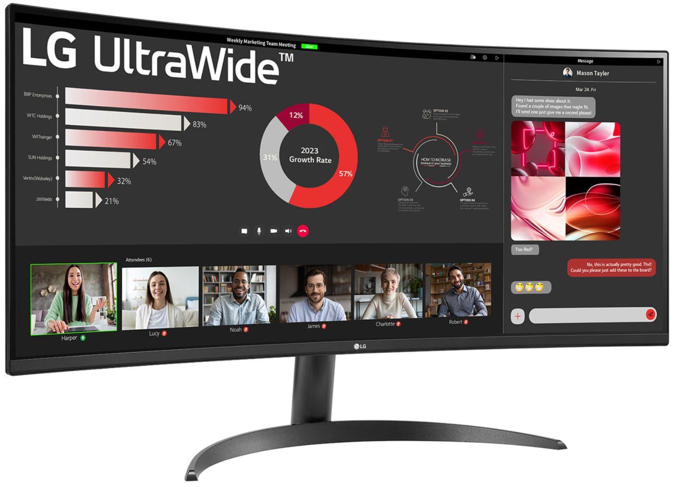 Refurbished LG 34WR50QK-B Curved UltraWide QHD Monitor 34" - Reebelo Australia