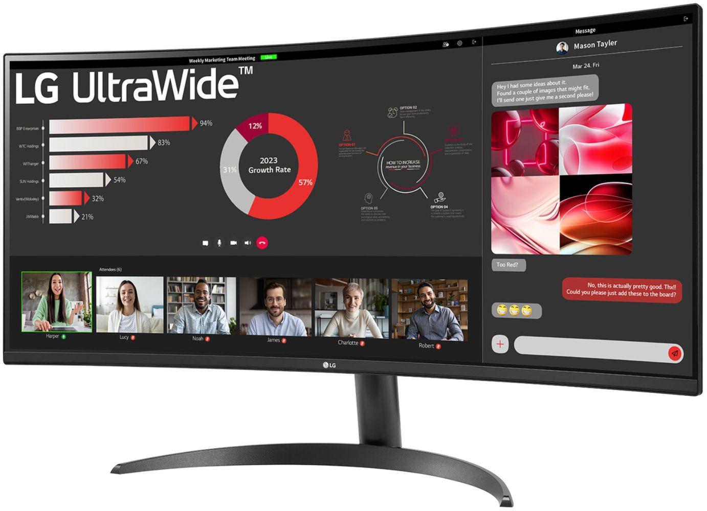 Refurbished LG 34WR50QK-B Curved UltraWide QHD Monitor 34" - Reebelo Australia