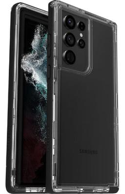 LifeProof Next Phone Case for Galaxy S22 Ultra - Black Crystal (Clear/Black)