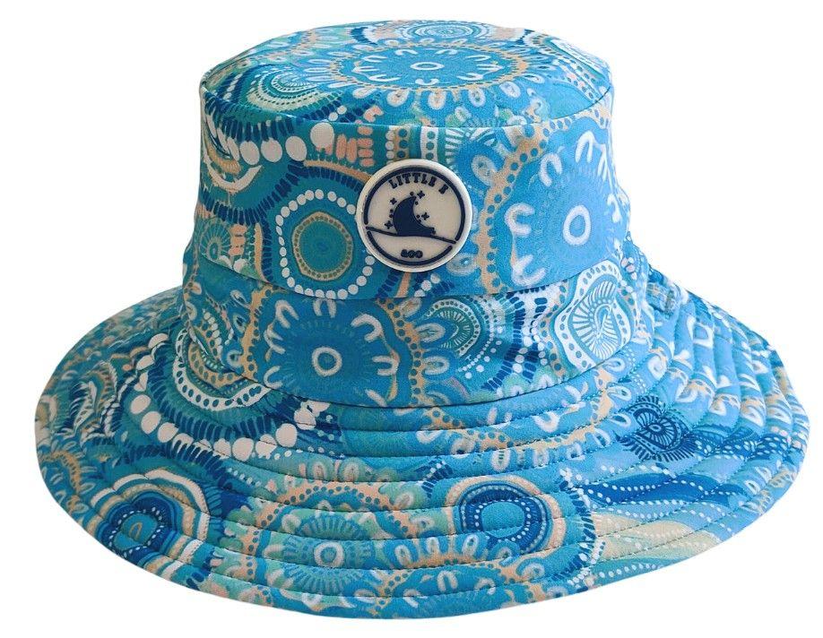 Little E & Co  Reversible Swim Hat (6-24M) - Called Home to the Ocean - Brand New