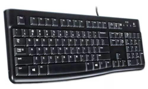 Logitech K120 Ergonomic Desktop Wired Keyboard - Black
