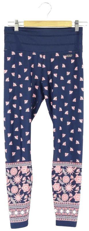 Lorna Jane  Women Leggings Floral Pattern S - Blue - Excellent