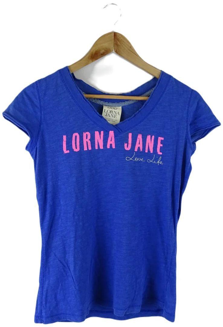 Lorna Jane  Women T-Shirt S - Blue - Excellent