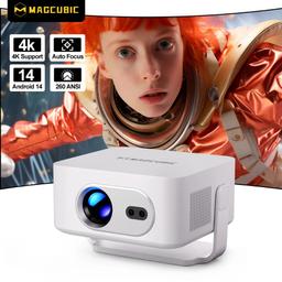 Magcubic HY300Max 8K WiFi 6 Portable Projector - White
