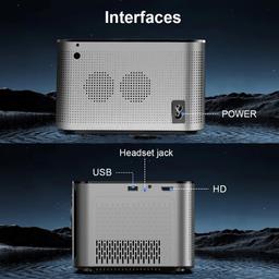 Magcubic HY350 Pro 580 ANSI 4K 1080P WiFi 6 Projector - Gray