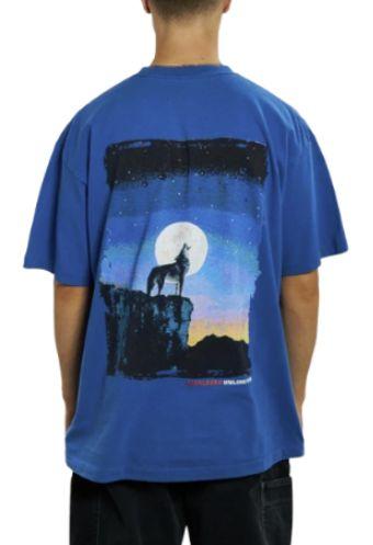 Marlboro Cigarettes Pocket Tee L - Blue