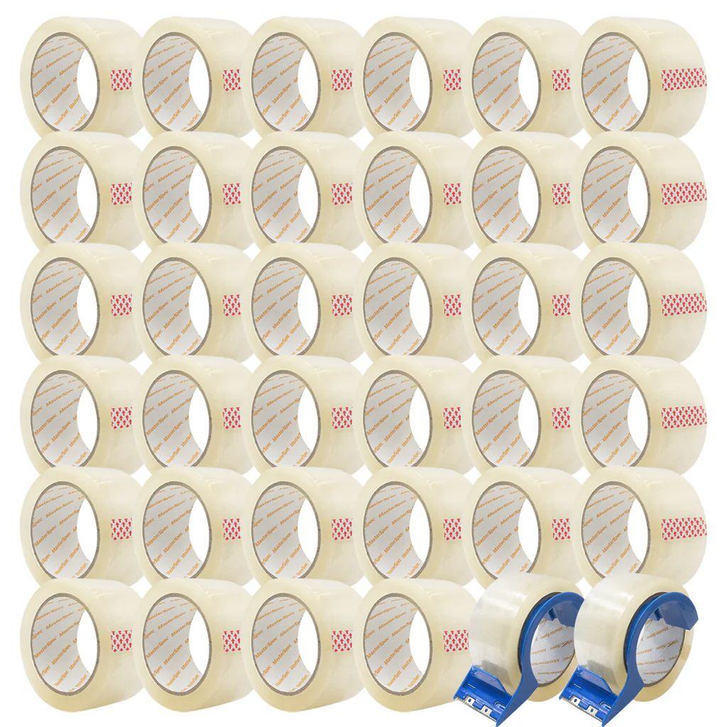 MasterSpec  Clear Packing Tape 36 Rolls w/ Cutters (450m) - Clear - Brand New