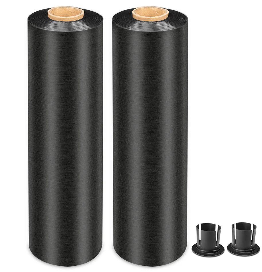 MasterSpec  Plastic Stretch Wrap Film w/ Plastic Rotary Handle (50cm x 400m) - Black - Brand New