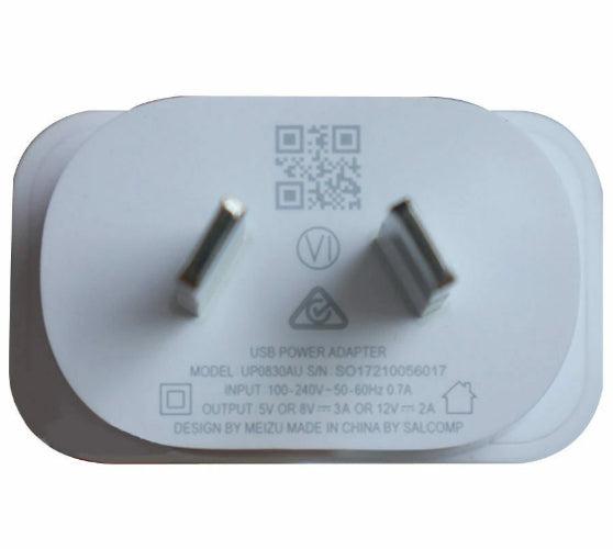 Meizu  24W Fast Charger Adapter AU Plug (2pcs) - White - Brand New